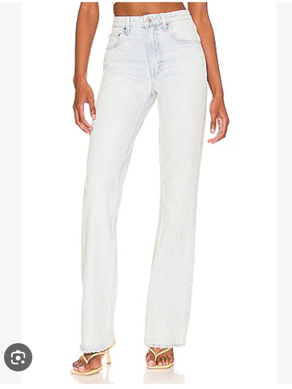 GRLFRND “Melanie” High-Rise Flare Jeans in “bell rock” Wash